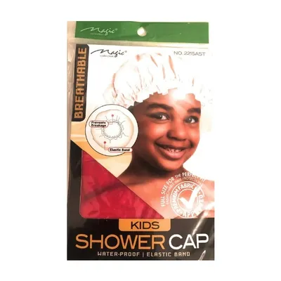 bonnet de douche enfant rose magic collection