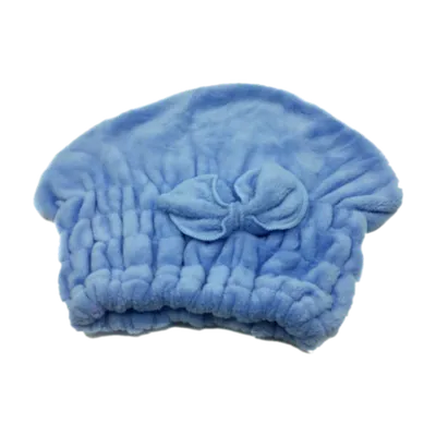bonnet microfibre bleu
