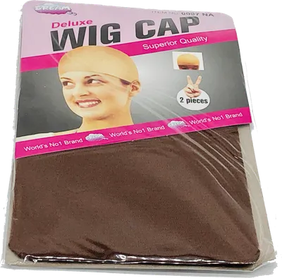 bonnet perruque marron 