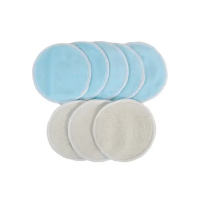 Disque démaquillant bleu