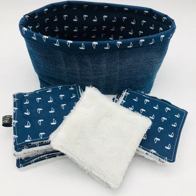 lingette lavables eponge bambou petit bateau 1
