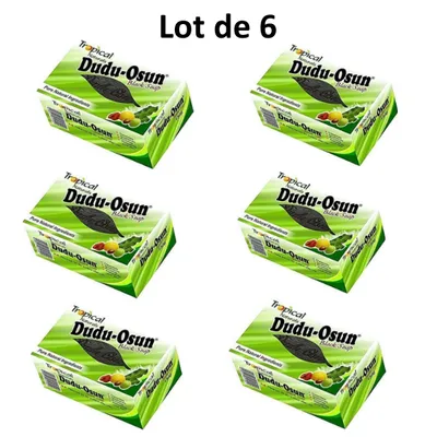 lot de 6 savon noir