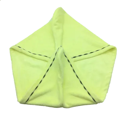 serviette turban jaune 