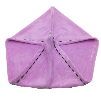 serviette turban mauve