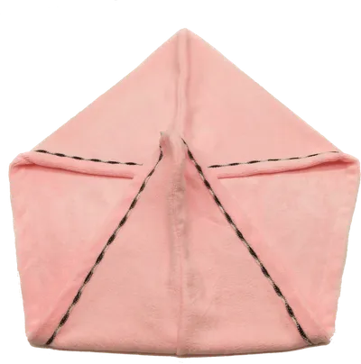 serviette turban rose 