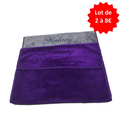 serviette visage microfibre kalavy lot de 2