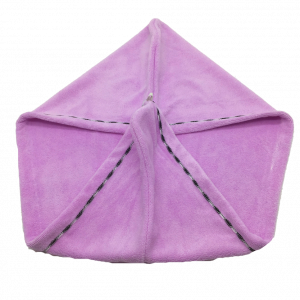 serviette turban mauve