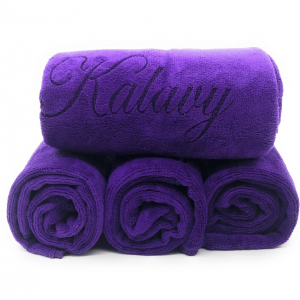serviette violettes kalavy