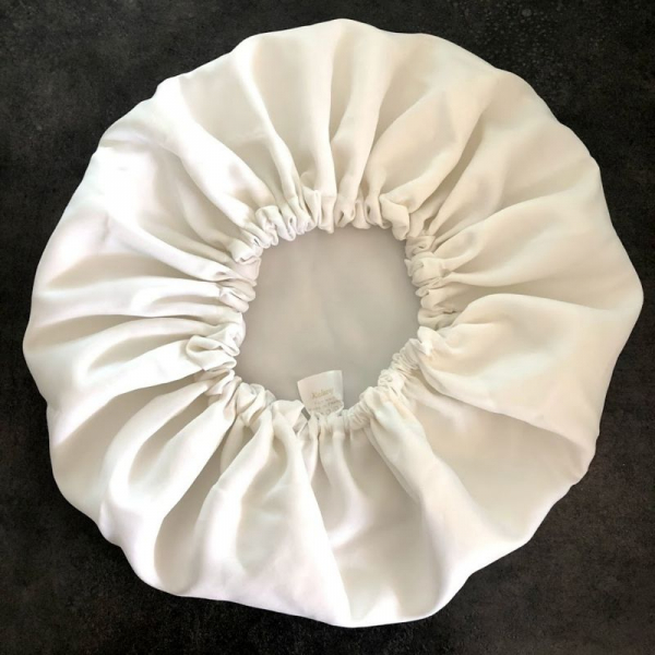 Bonnet de douche lavable blanc kalavy