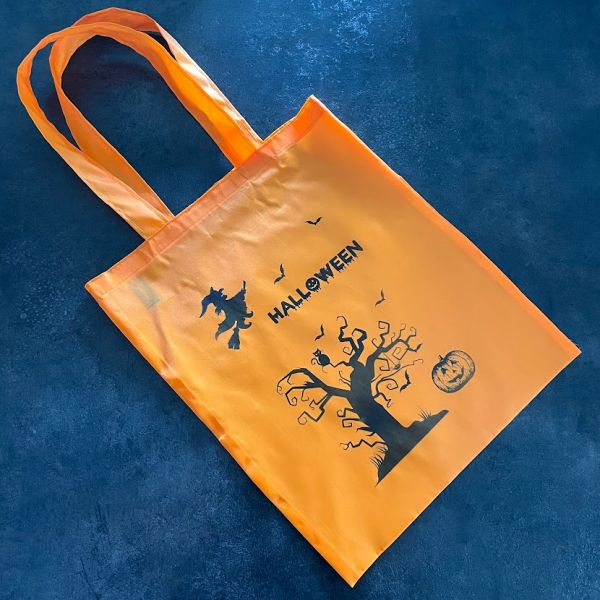 halloween tote bag orange