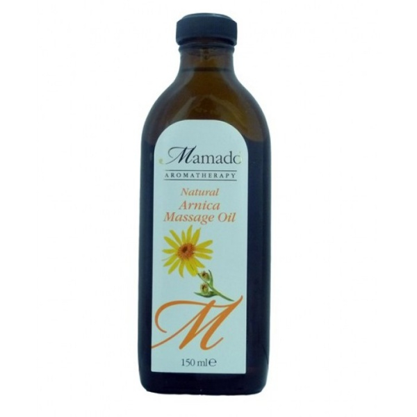 huile de massage à l'arnica mamado aromatherapy